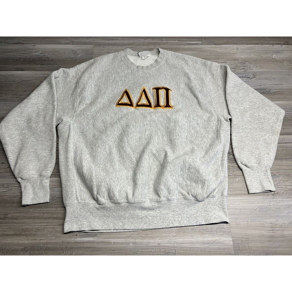 Vintage Lambda Lambda Po Crewneck Sweatshirt USA Made Size XXL Reverse Weave - Picture 1 of 7